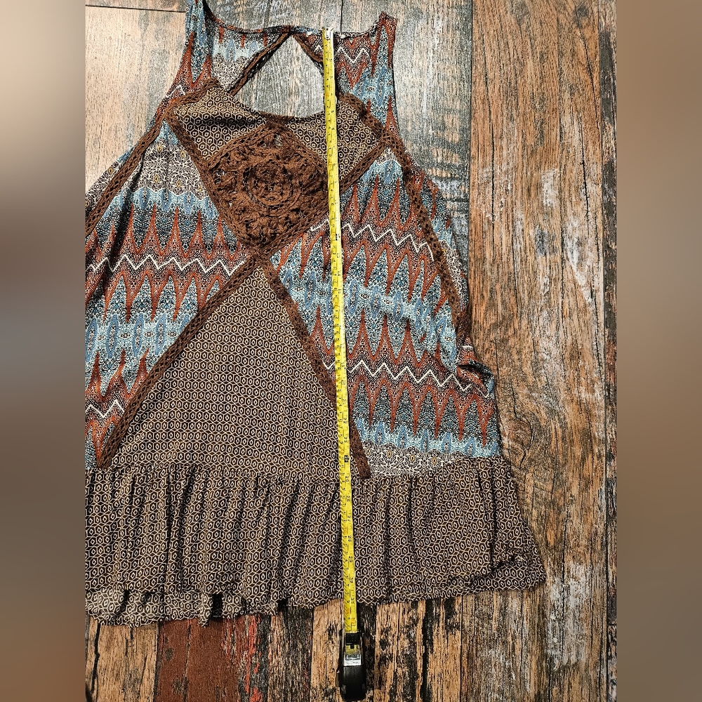 Umgee Boho Swing Dress, Size L - Picture 5 of 5